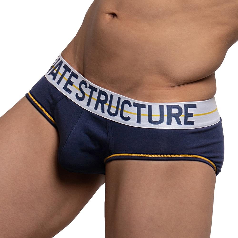 MO-LITE Patrols Mini Brief Underwear - Navy & White - | Private Structure - | MAD Lifestyle