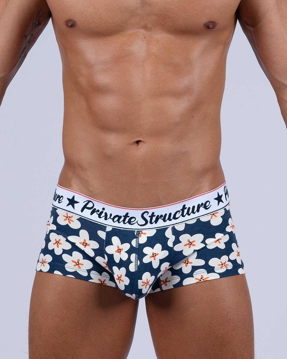 Classic Motif Trunk - Bnostagic Floral Navy - | Private Structure - | MAD Lifestyle