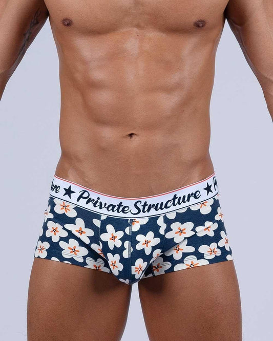 Classic Motif Trunk - Bnostagic Floral Navy - | Private Structure - | MAD Lifestyle