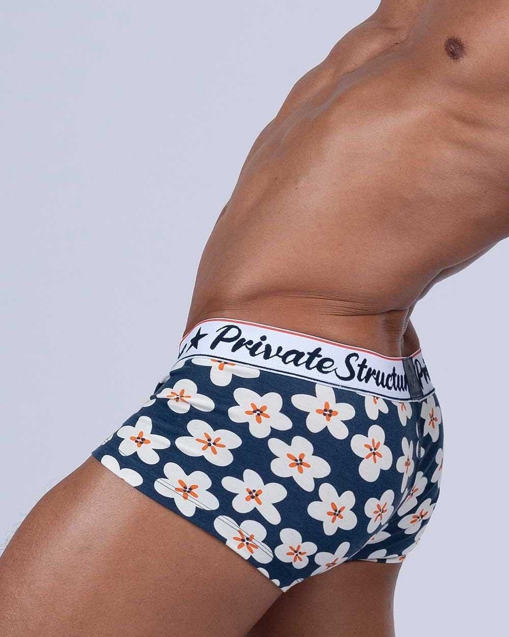 Classic Motif Trunk - Bnostagic Floral Navy - | Private Structure - | MAD Lifestyle