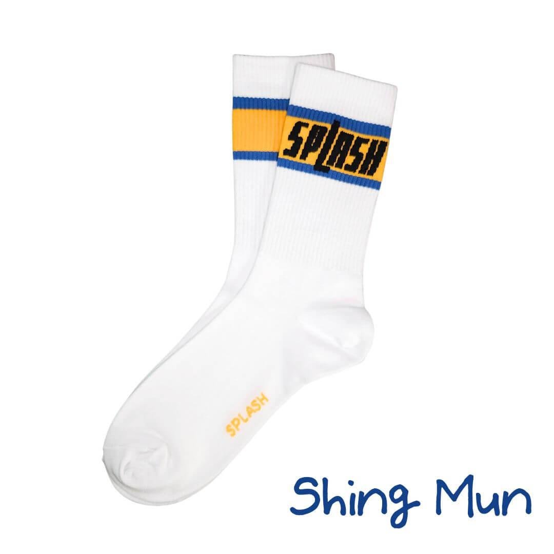 Original White Sport Socks - Shing Mun - | Splash - | MAD Lifestyle