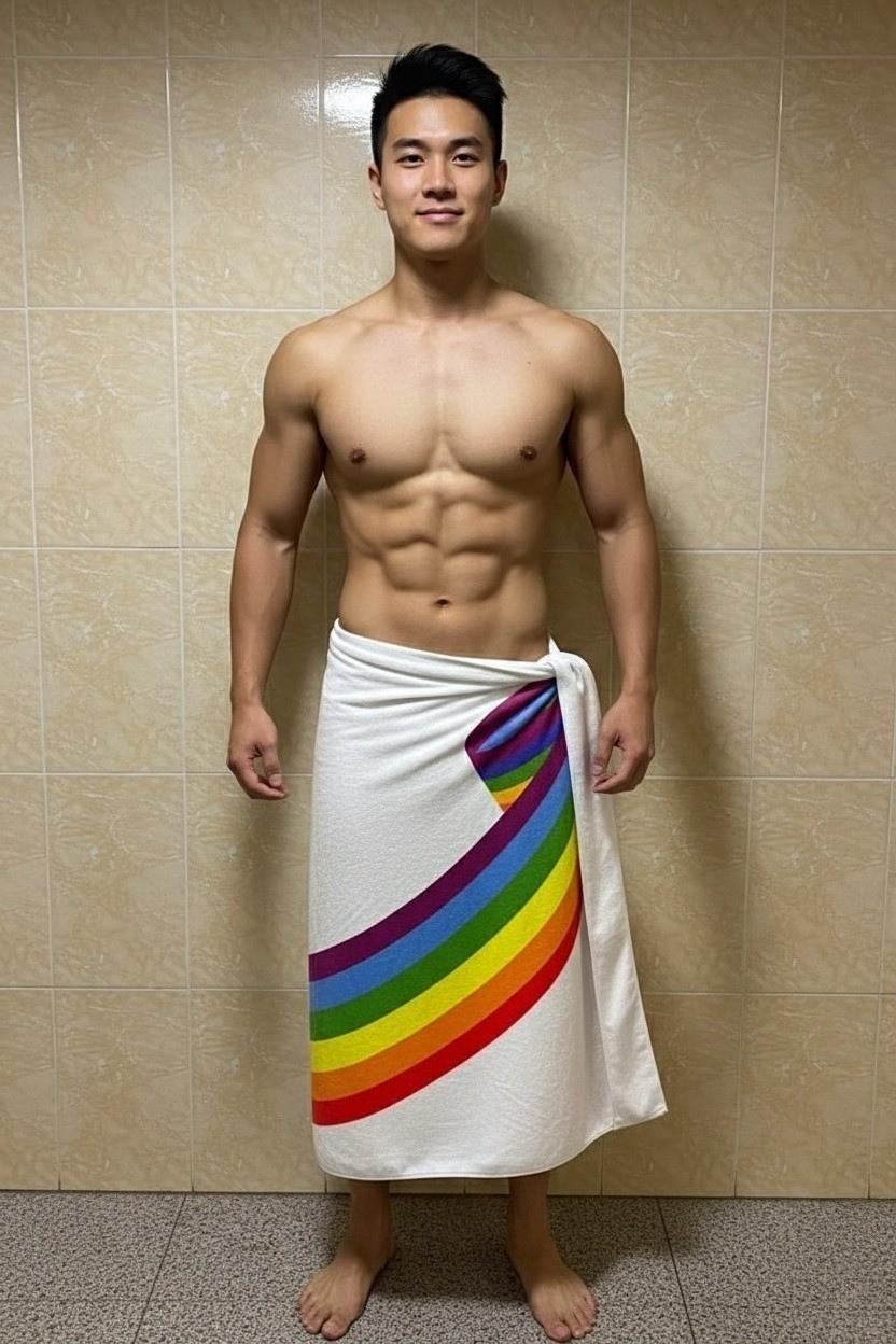 Official HK Pride Rainbow Towel (Ribbon Pattern) - | Hong Kong Pride - | MAD Lifestyle