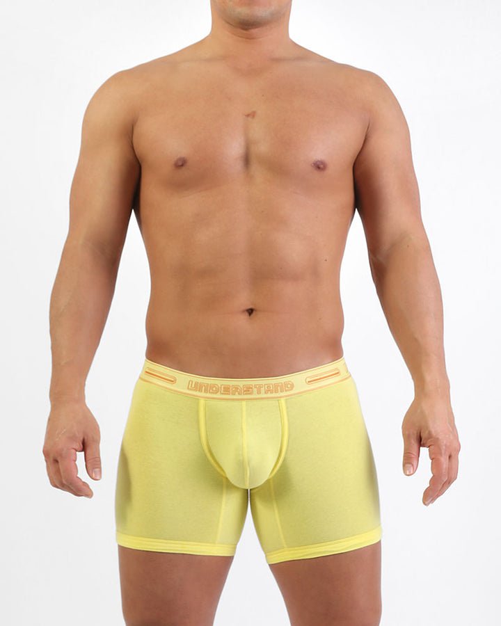 STAMPED Boxer Brief (Long) - Nasturtium Yellow - | UNDERSTAND - | MAD Lifestyle