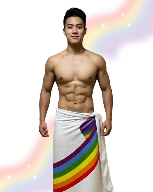 Official HK Pride Rainbow Towel (Ribbon Pattern) - | Hong Kong Pride - | MAD Lifestyle