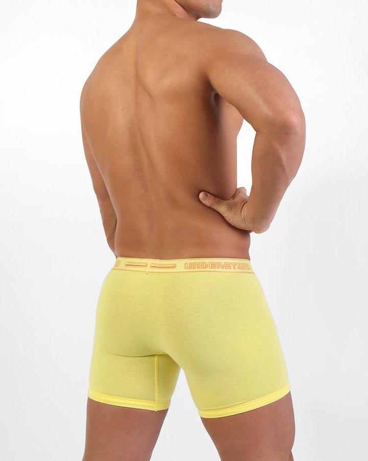 STAMPED Boxer Brief (Long) - Nasturtium Yellow - | UNDERSTAND - | MAD Lifestyle