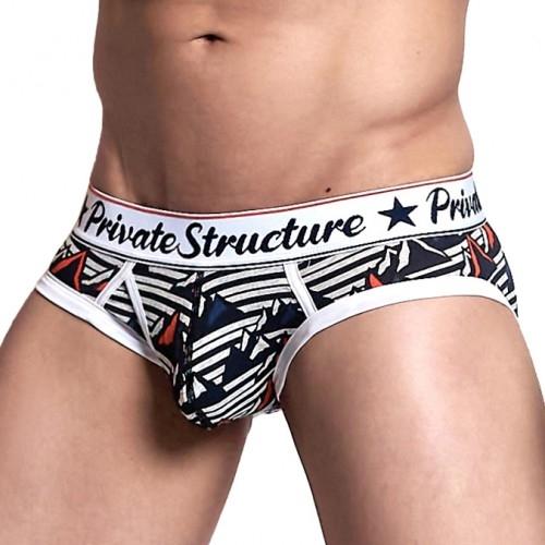 Classic Motif Mini Brief - Landscape White - | Private Structure - | MAD Lifestyle