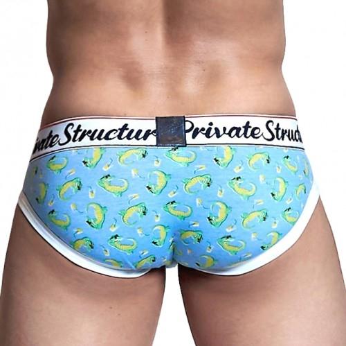 Classic Motif Mini Brief - Vacacroc Teal - | Private Structure - | MAD Lifestyle