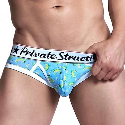 Classic Motif Mini Brief - Vacacroc Teal - | Private Structure - | MAD Lifestyle