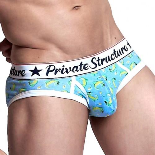 Classic Motif Mini Brief - Vacacroc Teal - | Private Structure - | MAD Lifestyle