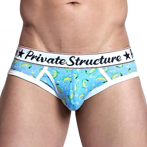Classic Motif Mini Brief - Vacacroc Teal - | Private Structure - | MAD Lifestyle