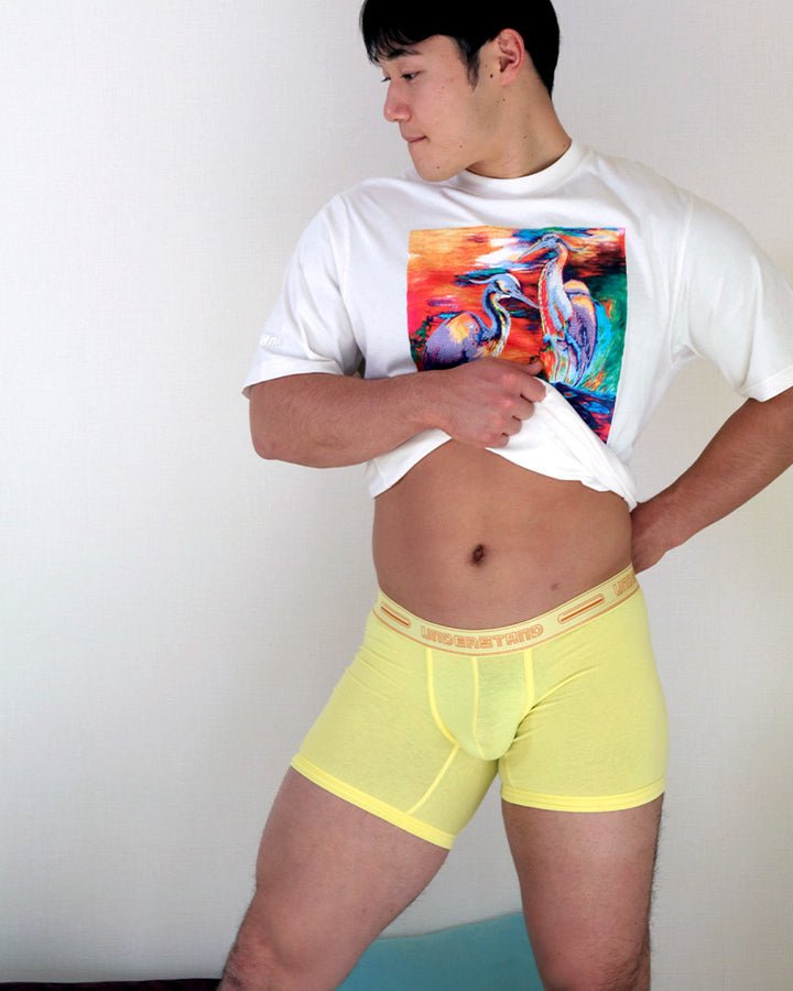 STAMPED Boxer Brief (Long) - Nasturtium Yellow - | UNDERSTAND - | MAD Lifestyle