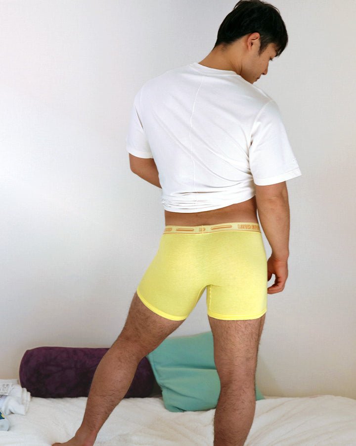STAMPED Boxer Brief (Long) - Nasturtium Yellow - | UNDERSTAND - | MAD Lifestyle