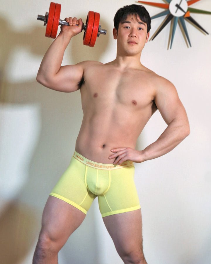 STAMPED Boxer Brief (Long) - Nasturtium Yellow - | UNDERSTAND - | MAD Lifestyle