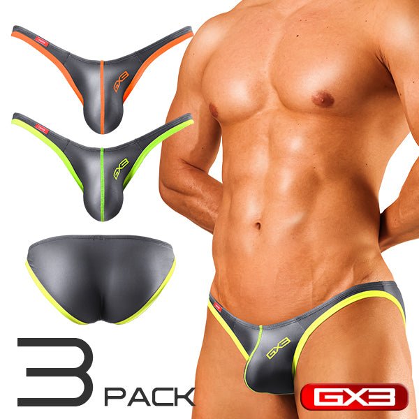 GLOSS NEON BLACK Ultra V Bikini - 3Pack - | GX3 - | MAD Lifestyle