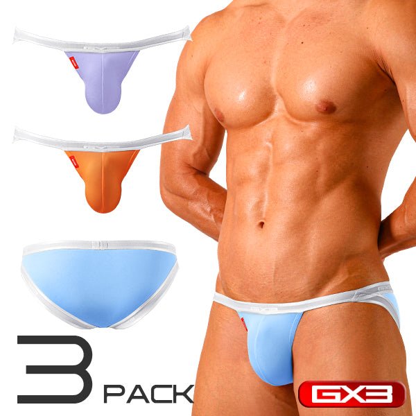 POP SPORTS Pale Color Micro Jock Bikini - 3Pack - | GX3 - | MAD Lifestyle