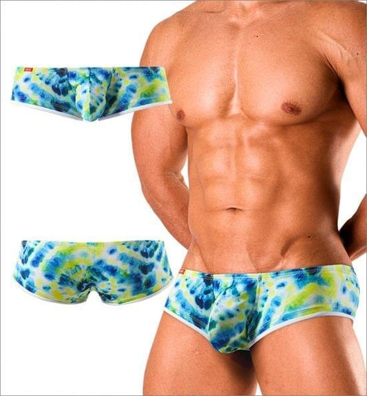 Super Soft Tie Dye Super Low-Rise Boxer - Green - | GX3 - | MAD Lifestyle