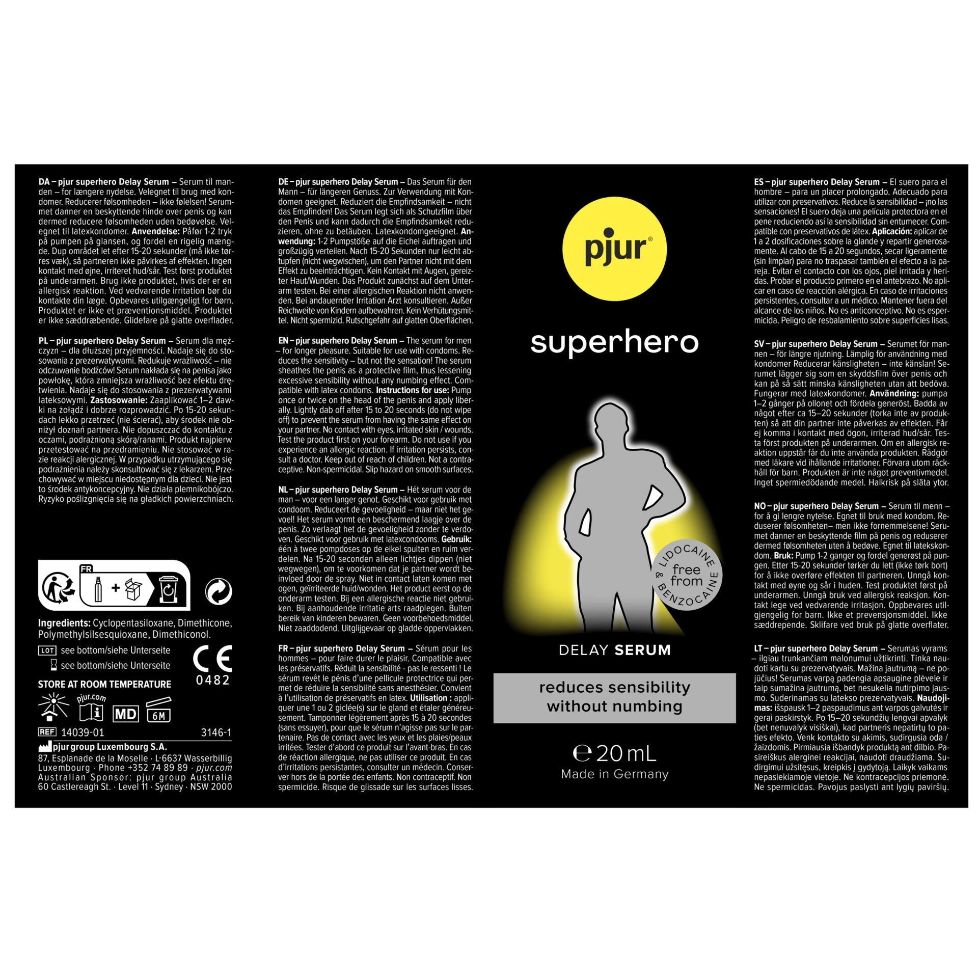 superhero DELAY serum - 20ml - | pjur - | MAD Lifestyle