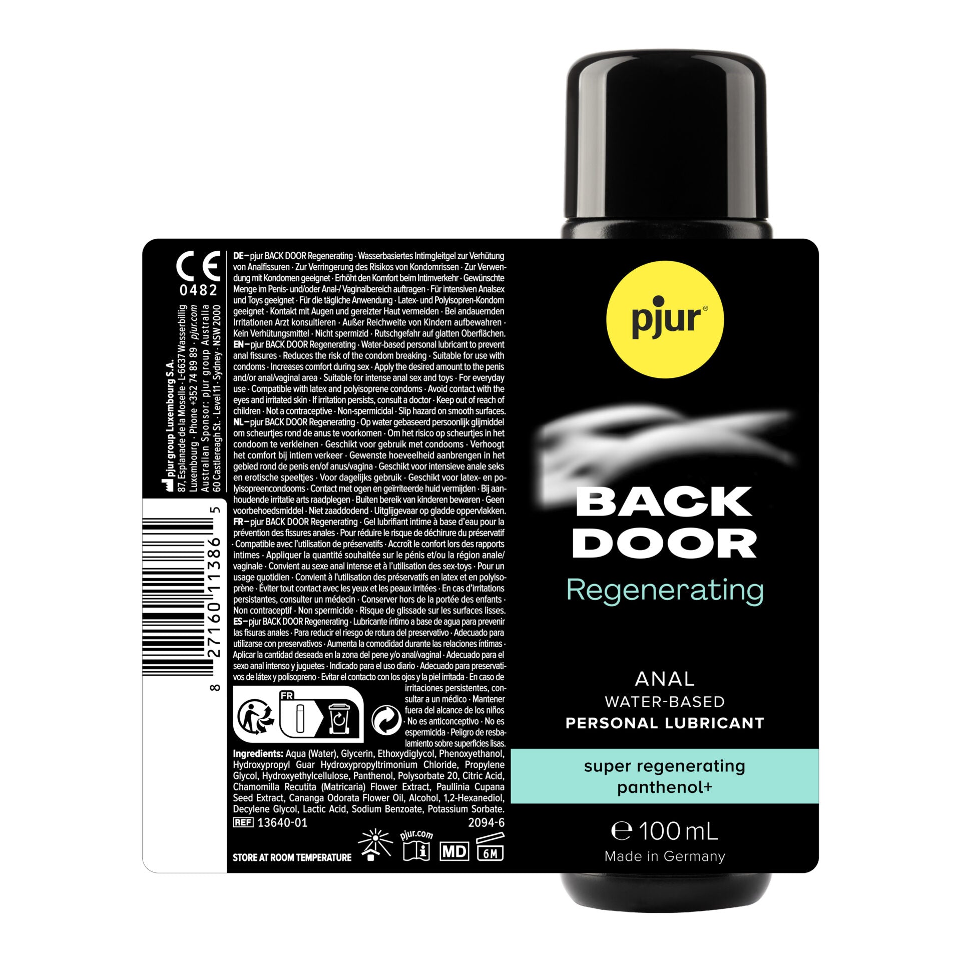 BACK DOOR Regenerating Water-Based Anal Glide - 250ml - | pjur - | MAD Lifestyle
