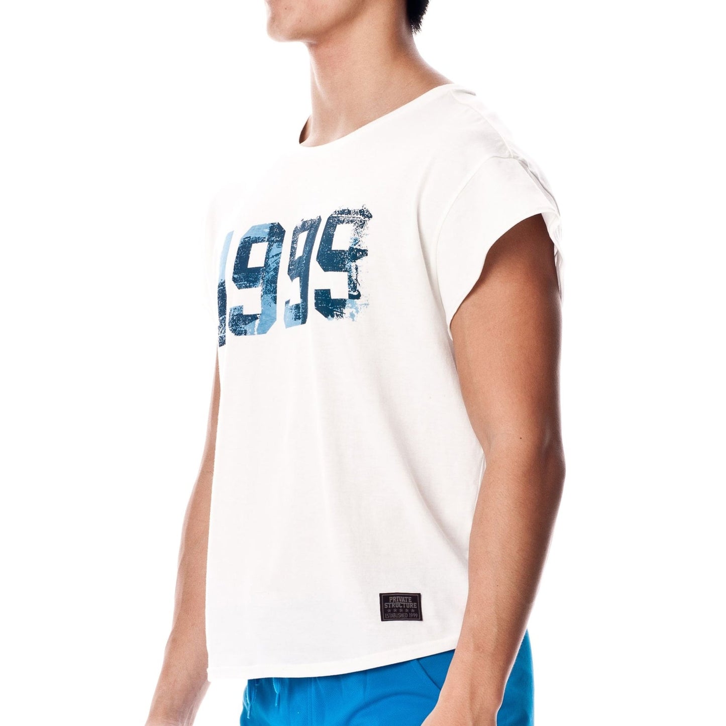 1999 Cropped Sleeve Casual Tee - | Private Structure - | MAD Lifestyle