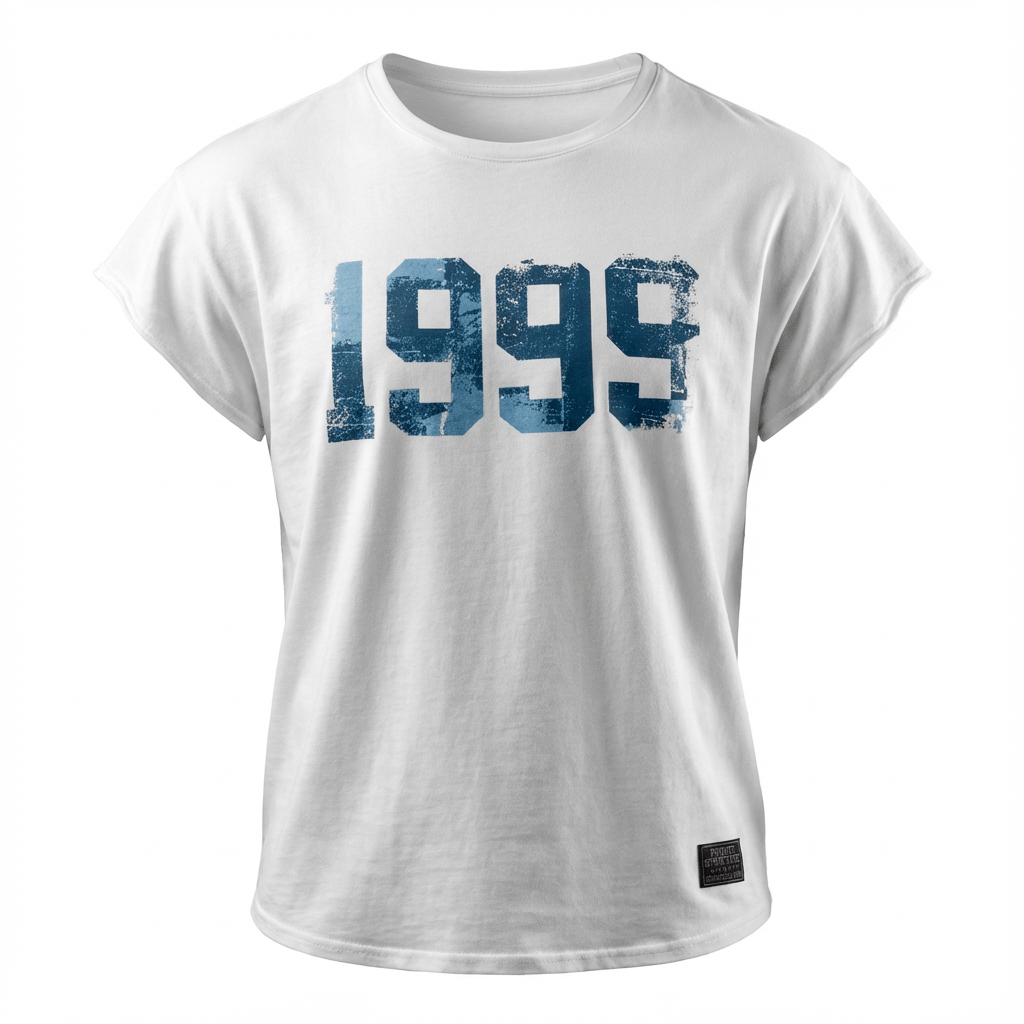 1999 Cropped Sleeve Casual Tee - | Private Structure - | MAD Lifestyle