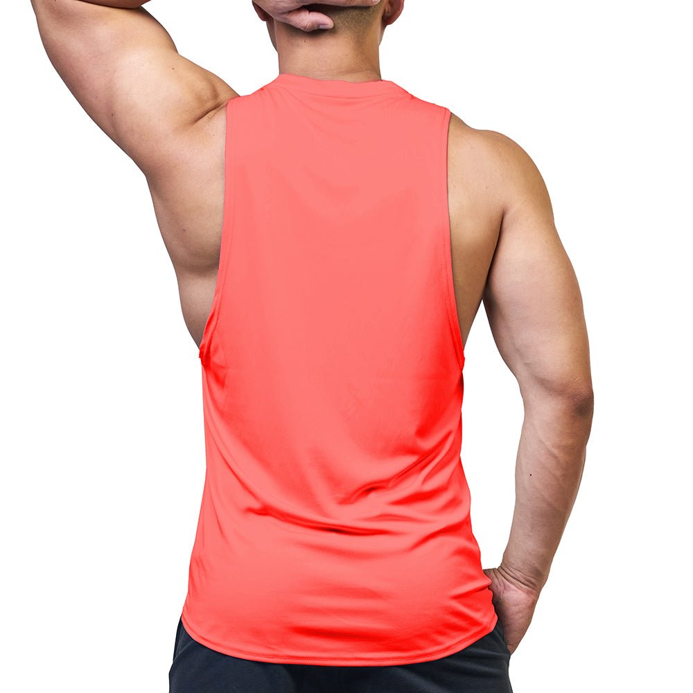 365 Dropped Armhole Sleeveless Tee - Coral - | Private Structure - | MAD Lifestyle