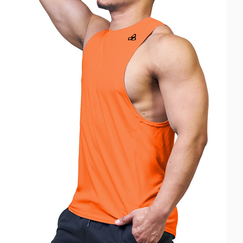 365 Dropped Armhole Sleeveless Tee - Neon Orange - | Private Structure - | MAD Lifestyle