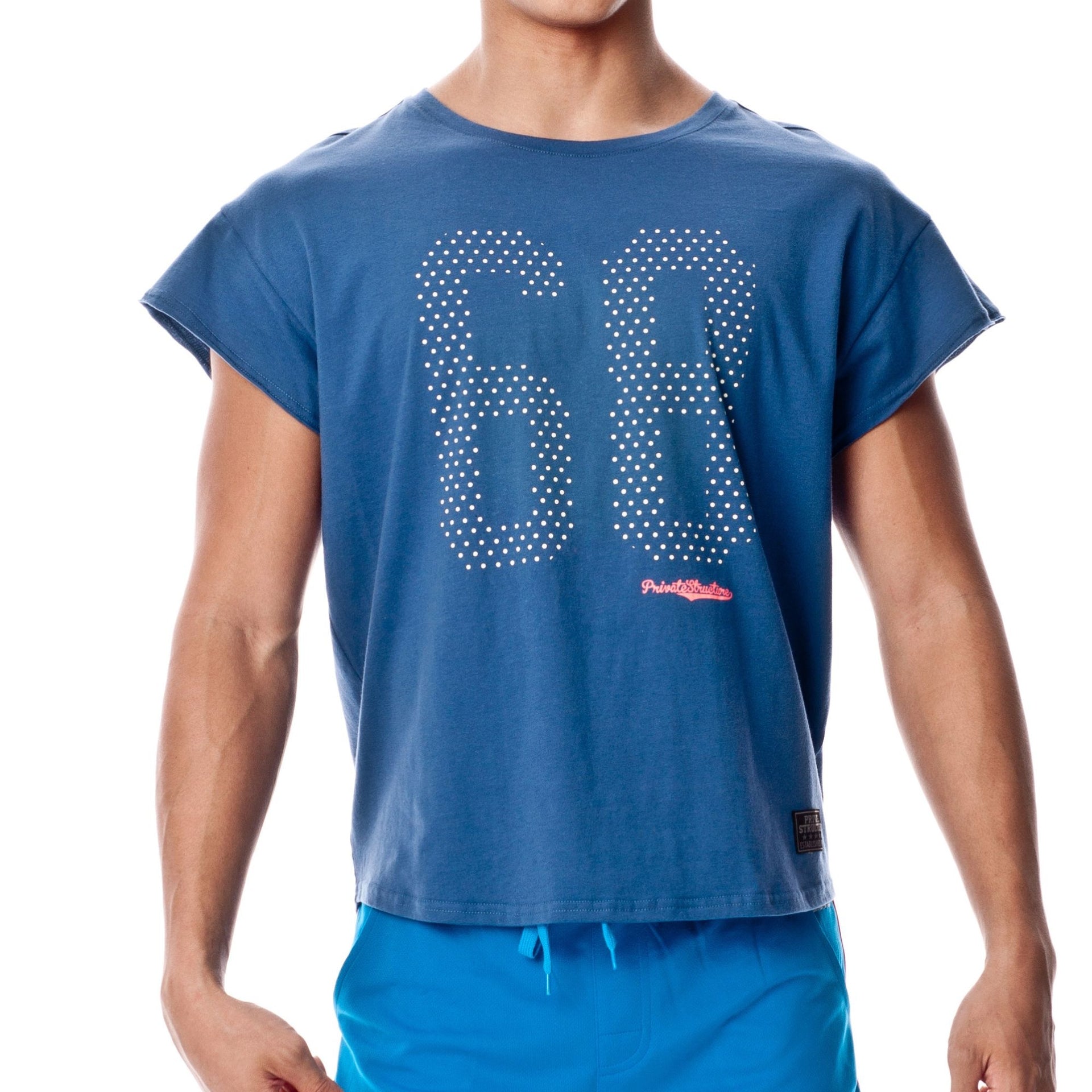 68 Cropped Sleeve Casual Tee - | Private Structure - | MAD Lifestyle