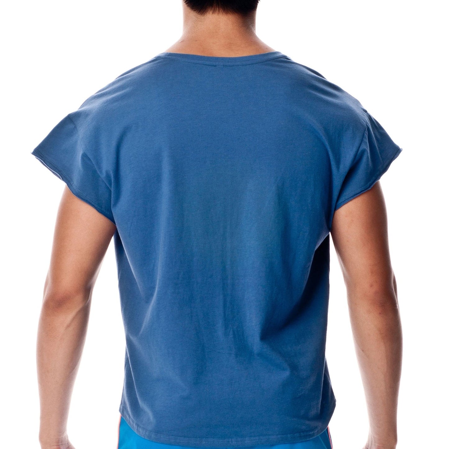 68 Cropped Sleeve Casual Tee - | Private Structure - | MAD Lifestyle