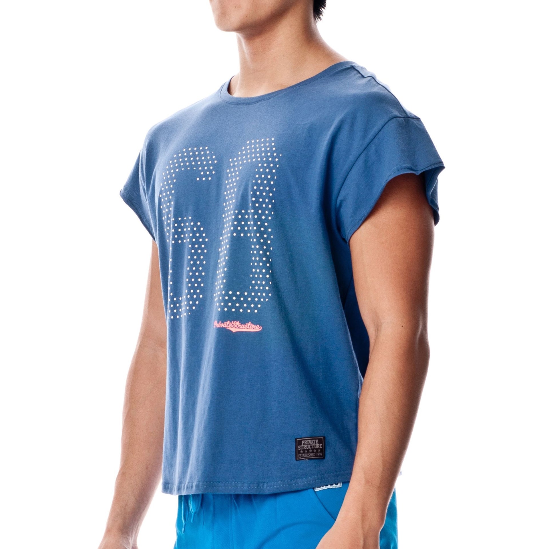 68 Cropped Sleeve Casual Tee - | Private Structure - | MAD Lifestyle