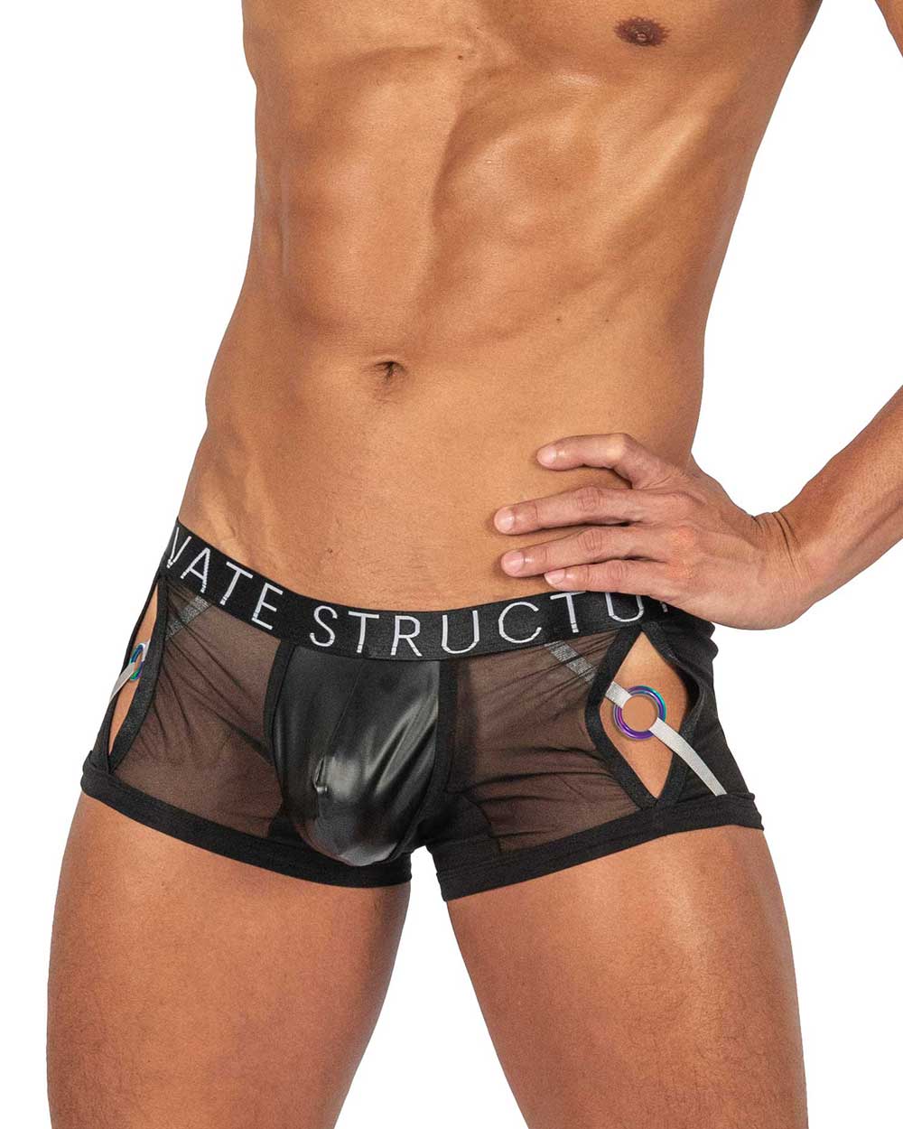 Alpha Low Waist Harness Trunk - Shades of Black - | Private Structure - | MAD Lifestyle