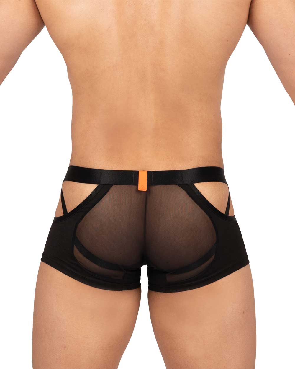 Alpha Low Waist Mesh Back Jockstrap Trunk - Shades of Black - | Private Structure - | MAD Lifestyle