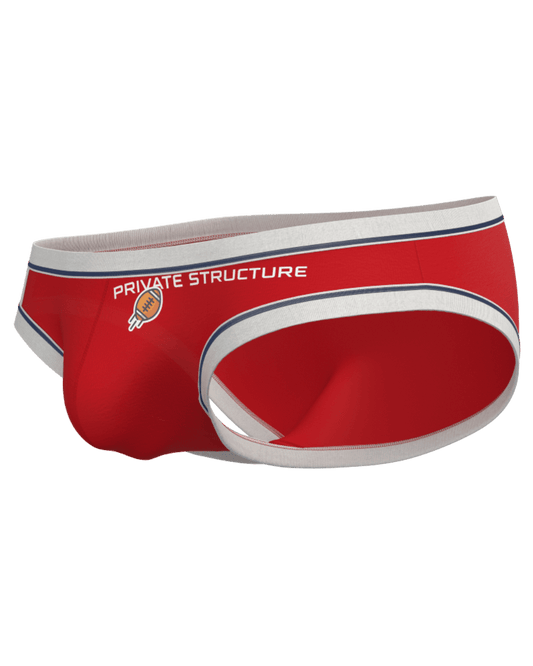 ATHLETE Men's Low Waist Brief - Score Red - | Private Structure - | MAD Lifestyle