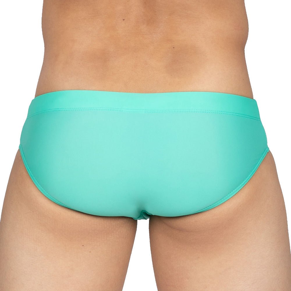 beFIT Swim Mini Brief - Green - 4406 - | Private Structure - | MAD Lifestyle