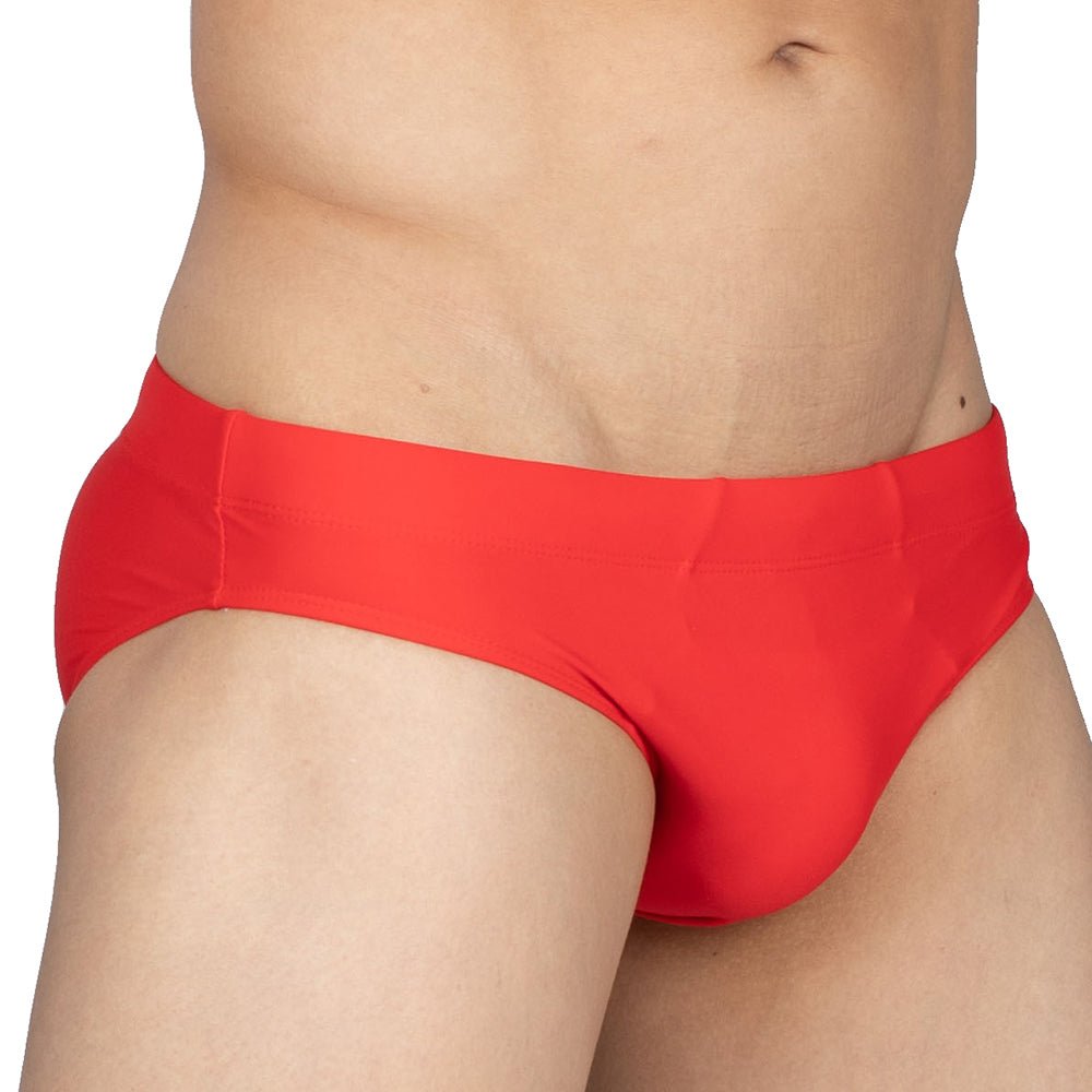 beFIT Swim Mini Brief - Red - 4406 - | Private Structure - | MAD Lifestyle
