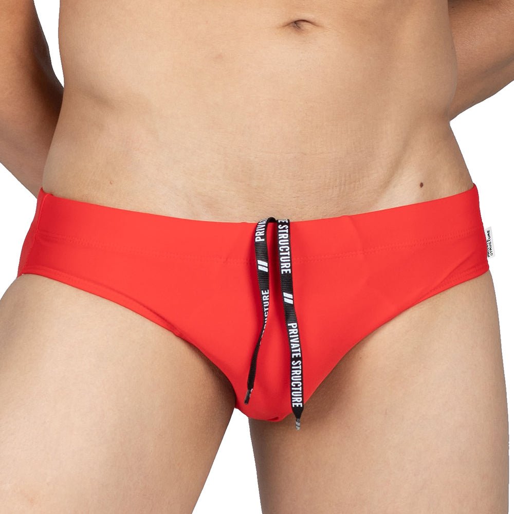 beFIT Swim Mini Brief - Red - 4406 - | Private Structure - | MAD Lifestyle