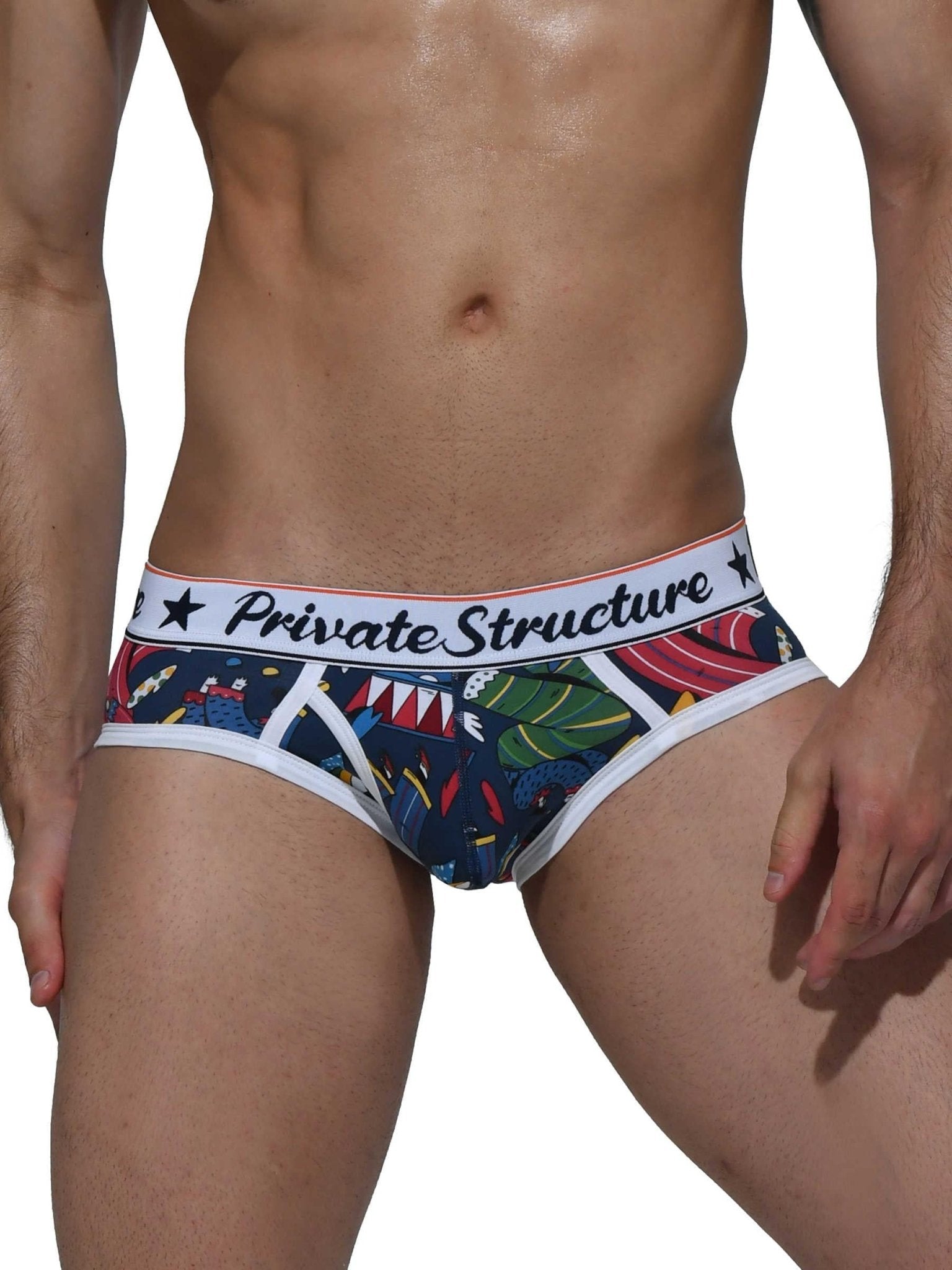 Classic Motif Mini Brief - Circus - | Private Structure - | MAD Lifestyle