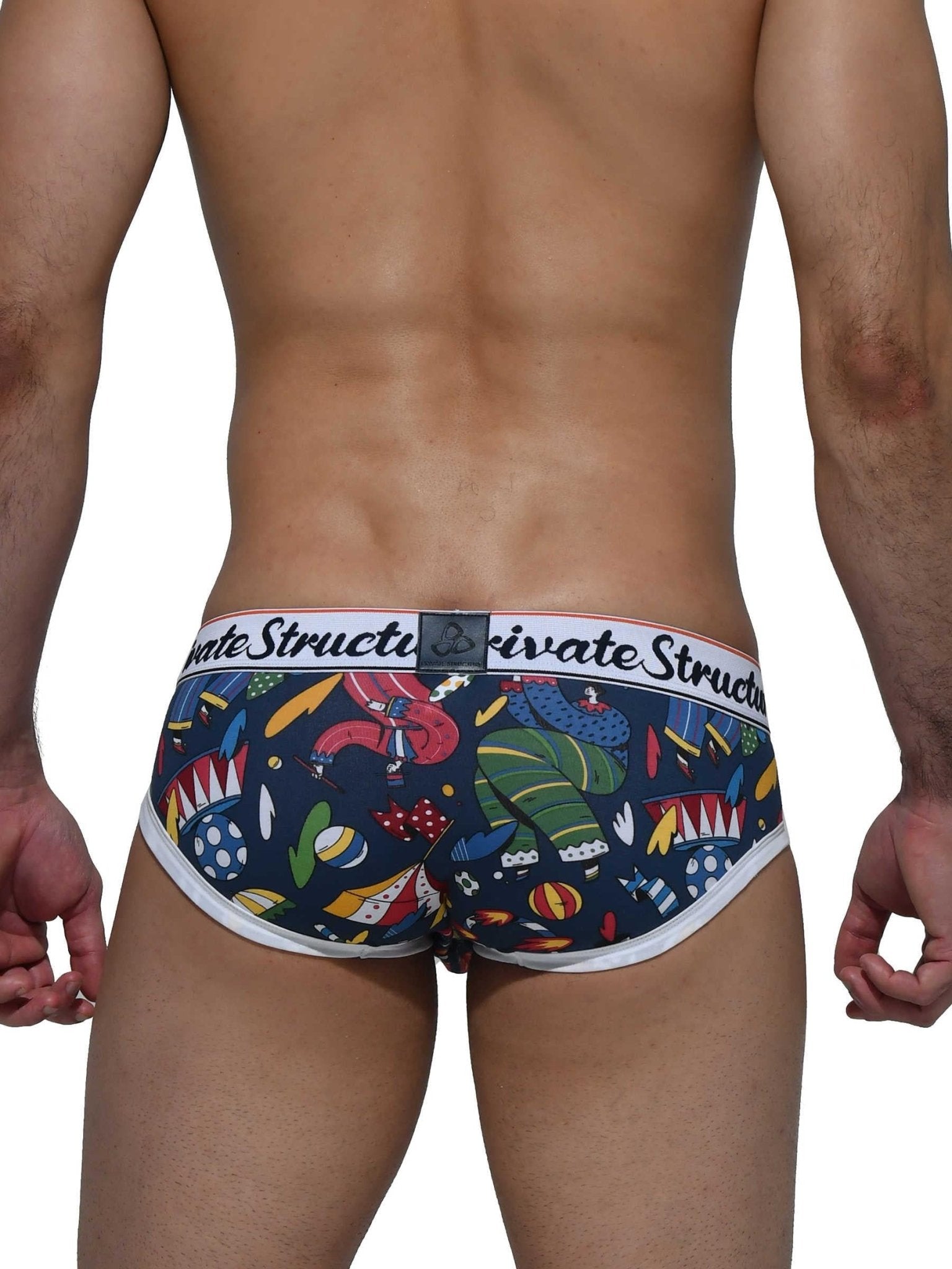 Classic Motif Mini Brief - Circus - | Private Structure - | MAD Lifestyle