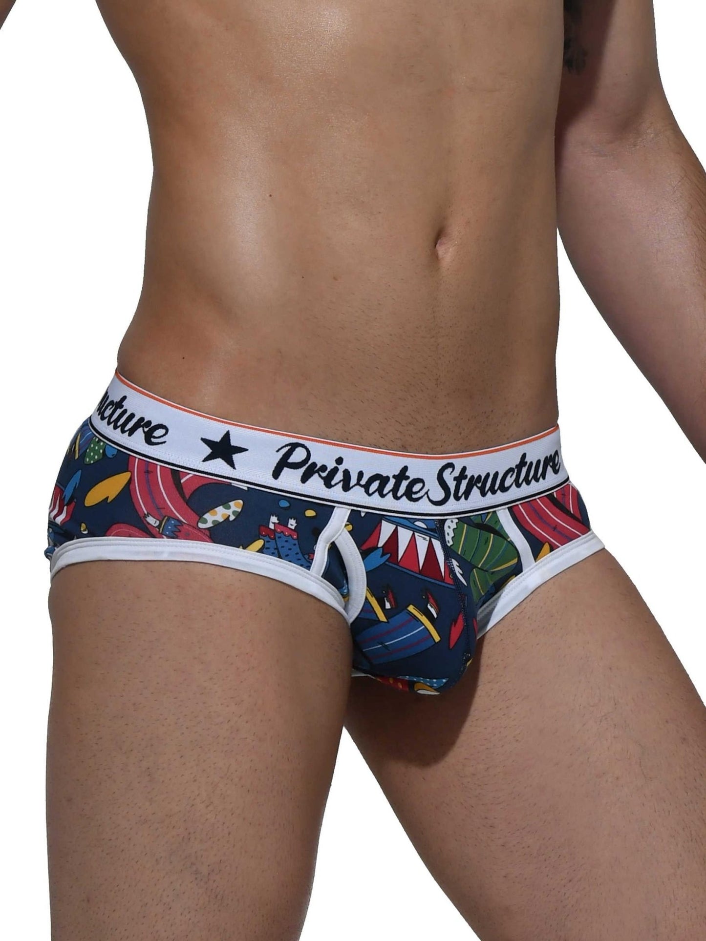 Classic Motif Mini Brief - Circus - | Private Structure - | MAD Lifestyle