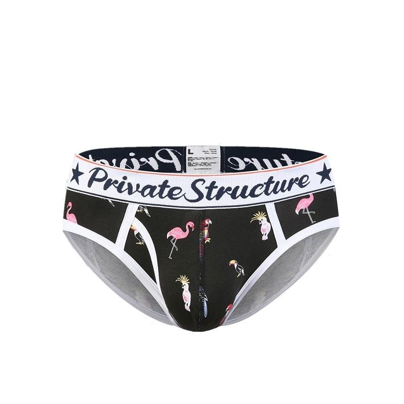 Classic Motif Mini Brief - Exotic Bird Black - | Private Structure - | MAD Lifestyle