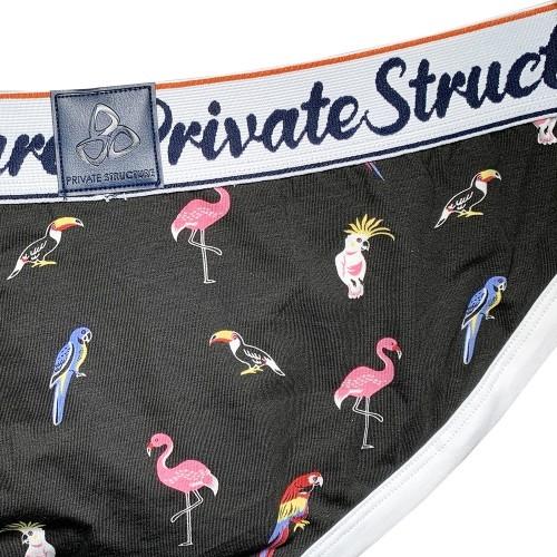 Classic Motif Mini Brief - Exotic Bird Black - | Private Structure - | MAD Lifestyle