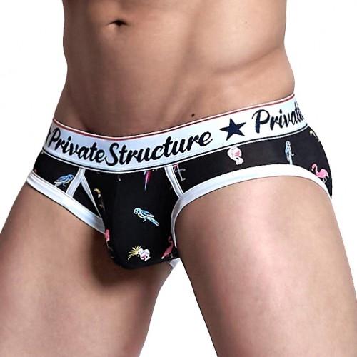 Classic Motif Mini Brief - Exotic Bird Black - | Private Structure - | MAD Lifestyle