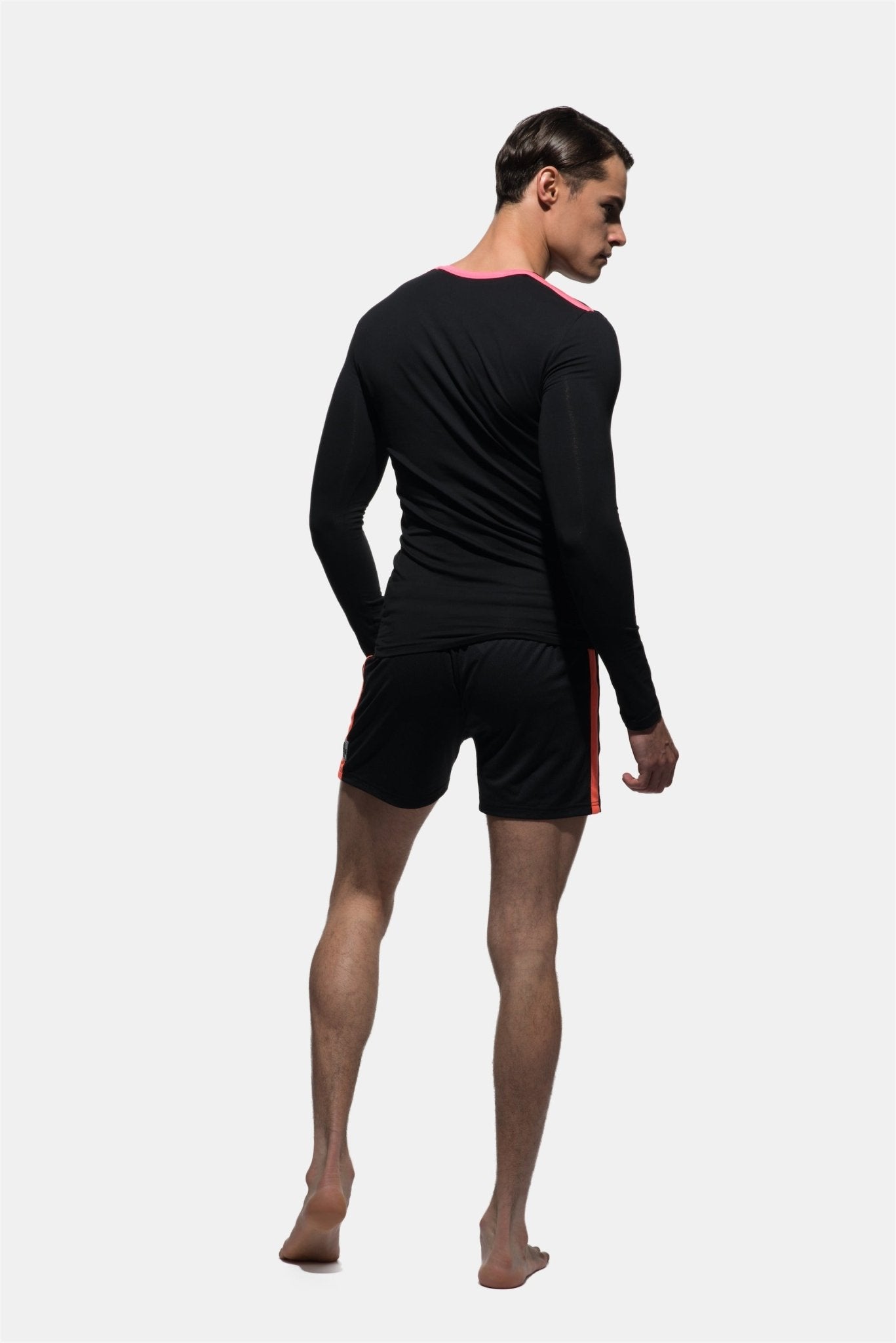 Fitted C Neck Long Sleeve Tee - | Private Structure - | MAD Lifestyle