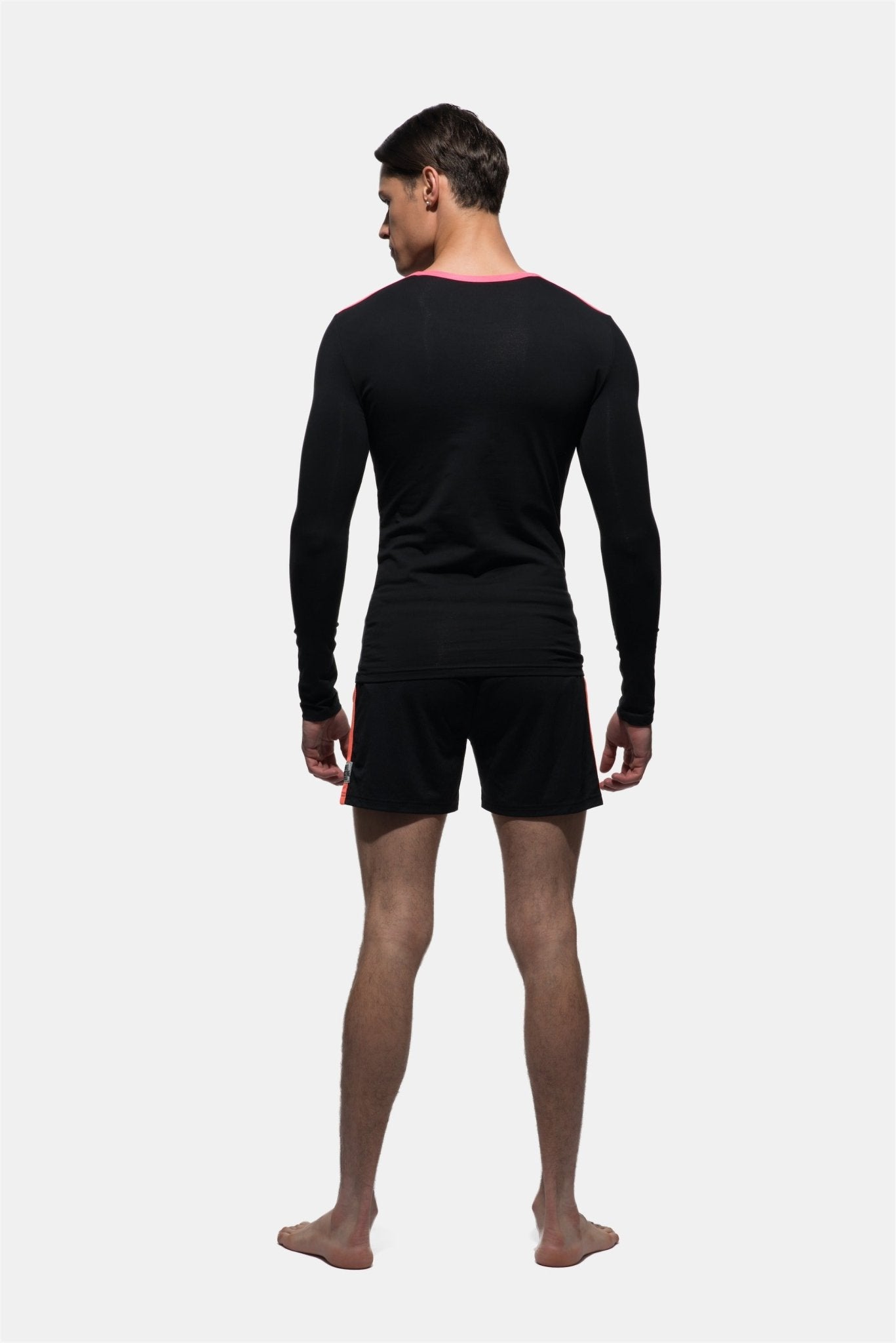 Fitted C Neck Long Sleeve Tee - | Private Structure - | MAD Lifestyle