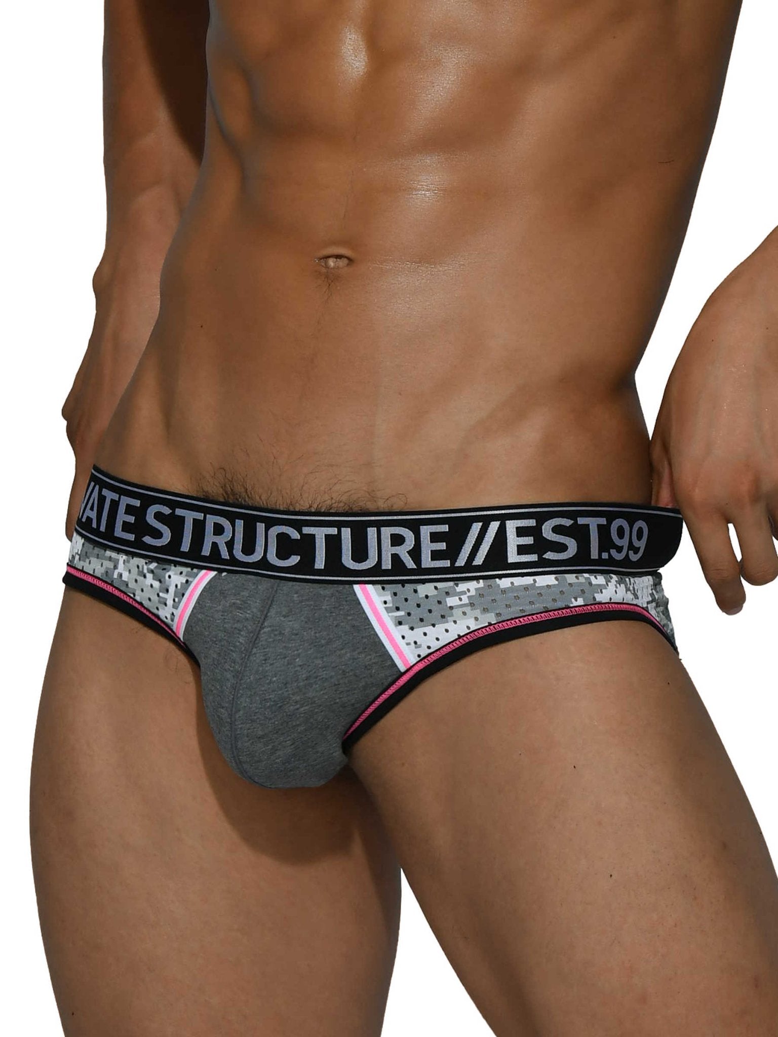Military Mini Brief - Camo Grey - | Private Structure - | MAD Lifestyle