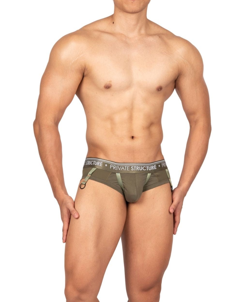 Militia Limited Edition Men's Green Low Waist Brief - | Private Structure - | MAD Lifestyle