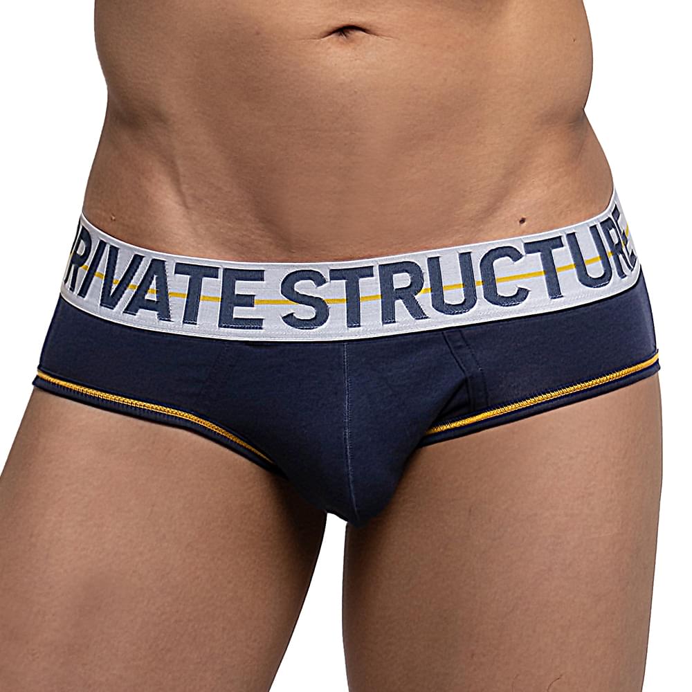 MO-LITE Patrols Mini Brief Underwear - Navy & White - | Private Structure - | MAD Lifestyle