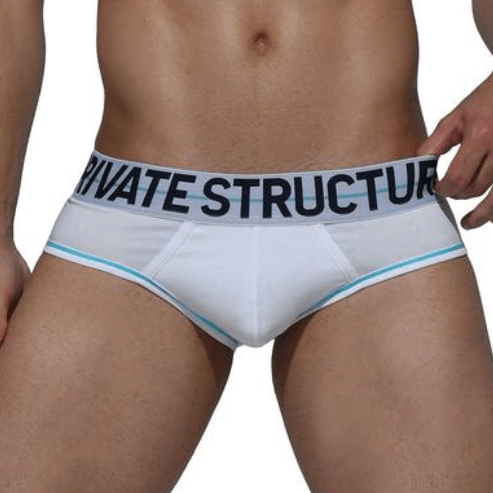 MO-LITE Patrols Mini Brief Underwear - White - | Private Structure - | MAD Lifestyle
