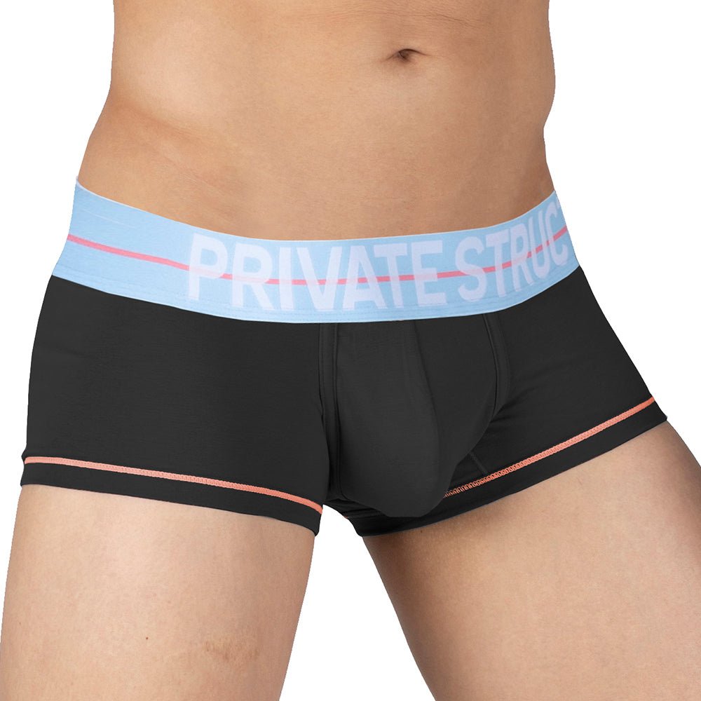 MO-LITE Patrols Trunk Underwear - Wizard Black & Placid Blue - | Private Structure - | MAD Lifestyle