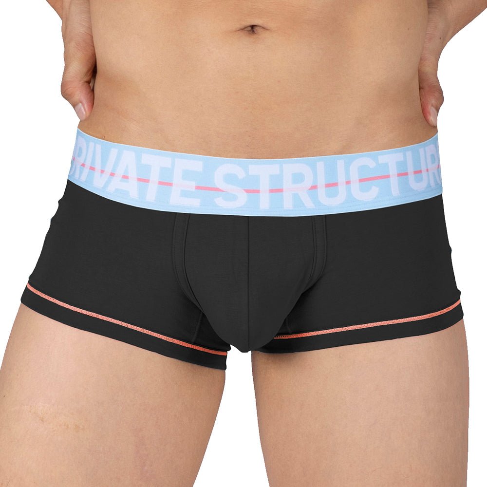 MO-LITE Patrols Trunk Underwear - Wizard Black & Placid Blue - | Private Structure - | MAD Lifestyle