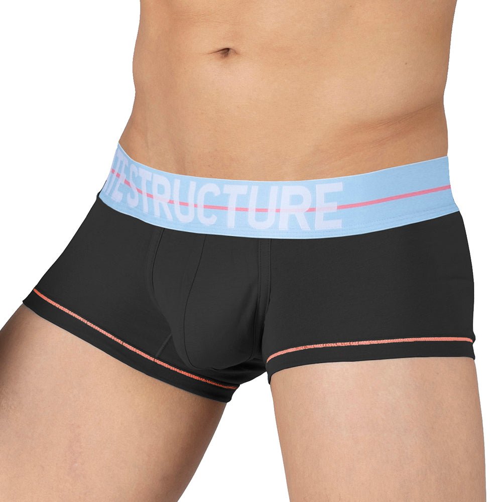 MO-LITE Patrols Trunk Underwear - Wizard Black & Placid Blue - | Private Structure - | MAD Lifestyle